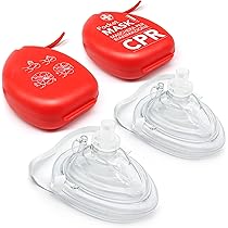 Maschera Rcp Valvola Unidirezionale Protezione Soccorso Maschera RCP Grande Con Valvola Unidirezionale - Per Rianimazione, Protezione Soccorritore Maschera Cross 100