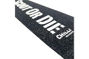F26 Chilli Pro Trottinette 5000 Reaper Cole Beast C50 C53 I Trottinette I Trottinette I Trottinette I Antidérapant I Papier sable I (Scoot or Die I 52 x 12 cm Noir/blanc)