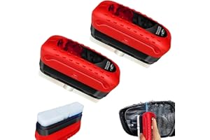 LUYLMO 2PCS Multifunktionale Kfz-öLfilm-ReinigungsbüRste, ölabweisende Folie für Autoscheiben, Leistungsstarker Windschutzscheibenreiniger & ölfilm-Entferner