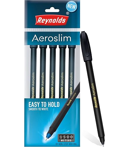 Reynolds Racer Gel Stift 0,5 Mm – Blau, Wasserfeste Tinte, Komfortabler Griff Für Langes Schreiben In Schule & Büro