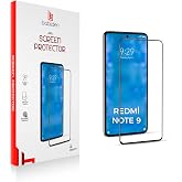 Babilden Xiaomi Redmi Note 9 İle Uyumlu Ekran Koruyucu U&ccedil;tan Kenara Tam Kapsama Dayanıklı Temperli Kırılmaz Cam Koruma