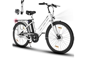 ELEKGO Bicicletta Elettrica, 26” Bici Elettrica, Adulto City E-bike Con Li-Batteria 36V/8.4Ah,Motore 250W,Fino a 35-70KM,Ebike Pedalata Assistita,Donna Uomo