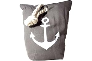 LB H&F Lilienburg Türstopper Anker Boden 2kg schwer Stoff Sack - für innen - Fensterstopper Vintage (Maritim)
