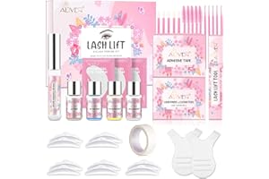 HXTMKT Kit de Levantamiento de Pestañas, Kit Profesional de Lifting Permanente, Lash Lift Semipermanente, Rizado Juego Extensión Ondas Para Belleza Salón y Uso Doméstico