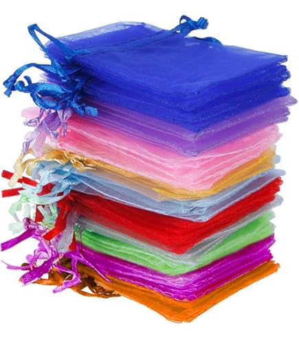 G2PLUS 50 stuks organzazakjes, geschenkzakjes van