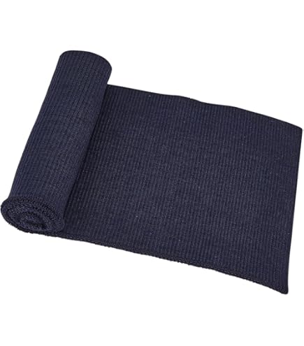 Tessuto Elastico 130x13cm Blu Scuro - 100% Acrilico Per Cucito Creativo - Foto 9