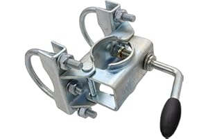 TRAILER PARTS4U Soporte de rueda de apoyo Winterhoff para bolas de remolque de 70 mm redondas, abrazadera de sujeción, abrazadera de rueda de apoyo de 48 mm, remolque (opcionalmente con rueda de apoyo) (soporte)