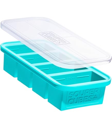 Vassoio per congelatore in silicone extra large con coperchio