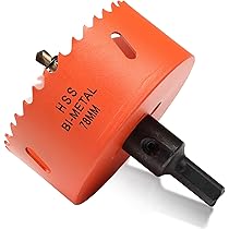 ITOOLFIRM Bi-metalen gatenzaag 78 mm, gatboor voor hout en metaal, bimetaal, ronde boorkroon met 35 mm zaagdiepte voor staal, gietijzer, aluminium, gipsplaten, multiplex en acryl