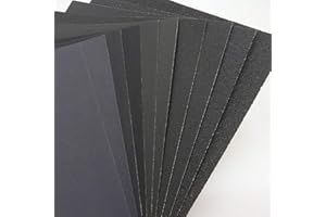 MACHSWON 1000 Grit Sandpaper 230 x 280 mm Dry and Wet Sandpaper 10 pezzi di carta abrasiva impermeabile