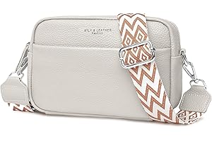 ABOUME Borsa a Tracolla Donna Vera Pelle Piccola Borsa Donna Crossbody Bag Moda Borsa Mano Borsetta a Tracolla con Tracolla Ampia Regolabile e Rimovibile