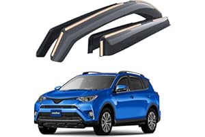 Goodyear pour Canal Déflecteurs d'air Compatible avec Toyota RAV4 2013-2019 (MK4)- Déflecteur d'air, Fenêtre, Deflecteur pour Auto - Protection Soleil&Pluie - Installation Facile -4Pc
