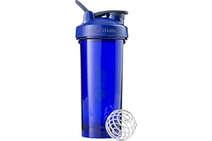 BlenderBottle Pro28 Tritan Trinkflasche mit BlenderBall, optimal geeignet als Eiweiß Shaker, Protein Shaker, Wasserflasche, BPA frei, skaliert bis 600 ml, Fassungsvermögen 820 ml, ultra marine blau