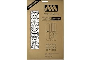 All Mountain Style AMS Protège-Cadre à Forte résilience Extra Semi-Transparent – Protégez Votre vélo Contre Les Rayures et Les Bosses