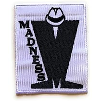 Spilla/badge Ricamato SKA 2 TONE MOD Target - Diametro 85mm, Stile Retro Scooter Anni '70, UK Made