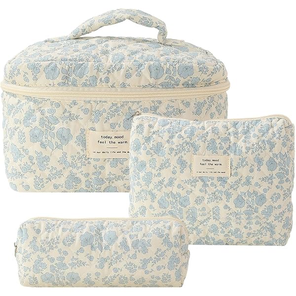 Trousse Pochette En Gaze Coton Beige - Message Brodé 'Maman Parfaite' - 17,8x12,5 Cm - Idée Cadeau Fête Des Mères
