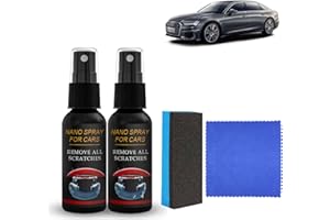 PTOSYAPE Nano Scratch Remover, Nano Car Spray, Nurafix Car Wax, Car Scratch Repair Nano Spray, Car Wax, Suitable for polishing and waxing of all cars (2pcs)