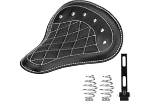 LKV Moto Sportster Bobber Solo Seat Cuscino Staffa Nero Rhombus Seat Compatibile con Harley Davidson Sportster XL883 1200