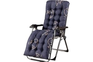 uyeoco Coussin de Chaise Longue, Bain de Soleil, Transat, Matelas pour Transat, Coussin pour Chaise Extérieure pour Jardin, Bande de Réglage(Color:F,Size:170x48cm)