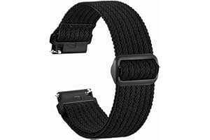 WOCCI Correas de Reloj de Tela de Nailon Suave con Hebilla Deslizante, Aptas para Muñecas Pequeñas y Grandes, Ancho de banda 18mm 20mm 22mm 24mm
