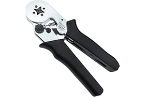 AFELD ELEKTRO Crimpadora para terminales de cable 0,25 mm² – 10 mm², autoajustable, herramienta eléctrica, electricista, electrónico, crimpadora