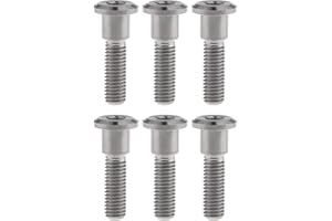 Ruifu Titanio M8 Rotor de freno de disco Gr5 Ti Tornillos 20 22 30 33 mm para motocicleta Yamaha Suzuki (Pack de 6)