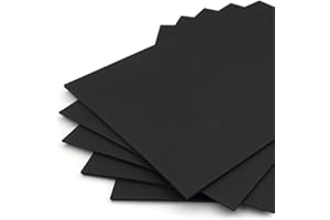 Rothmill A4 Black Card Stock, 210gsm Weight and 280 Micron Thickness, Ideal for Arts and Craft, Office and Stationery Use - 50 Sheets