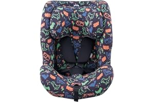 JYOKO Kids Funda de Algodón para Silla de Coche Compatible con Recaro Salia 125 (Happy Dino)
