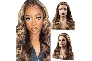 Hxxcoup Lace Wig Pelucas Mujer Pelo Natural Humano Larga Peluca Cabello Natural Glueless Wig Human Hair Wig 4x1 Lace Front Wig Wear and P427 Highlight Blonde Wig Peluca Afro 26 Inch