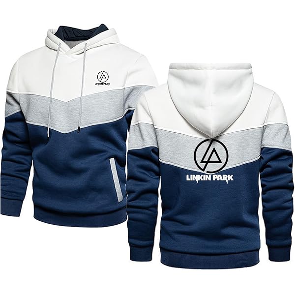Sweat à Capuche Linkin Park Officiel – Logo Rectangle – Pullover Unisexe Noir – Rock Off - 5