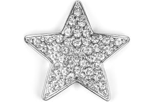 styleBREAKER Magnet Schmuck Anhänger Stern Design mit Strass für Kleidung, Schals, Tücher und Ponchos, Brosche, Damen 05050043