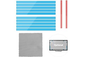 SAVITA 12 Strisce Adesive per Schermo Privacy e 2 Linguette in Plastica per Montaggio a Scorrimento per Monitor di Computer Adesivi per Filtro Privacy per Una Installazione Filtro Privacy per Laptop