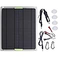 TOPINCN 20W 12V Solar Panel Kit, Solar Charging Panel Solar Panel Car Battery Charger Trickle Charger Maintainer for Car Boat Motorcycle Automotive RV Home Off Grid System