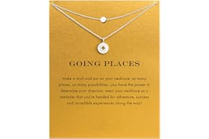 upeilxd Compass Pendant Necklace with Brave Inspirational Message Card Necklaces Friendship Sun Good Luck Adventure Mountain Pendant Chain Necklace for Women Girl Gift