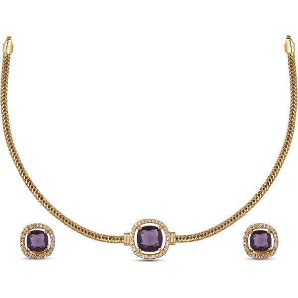 Buy Shining Diva Fashion Necklace Jewellery Set for Women Latest
