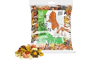 MERSJO Friandises d'entraînement - 500g Aliments secs pour Chiens, Délices pour Chiens, friandises pour Chiens - dresseurs de Viande séchée en Douceur, Convient à Toutes Les Races et Tailles, Mix