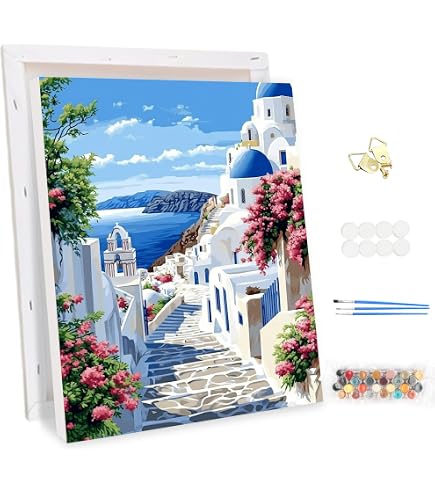 Pintar por Numeros Adultos con Marco Flor 20x30cm, DIY Cuadros para Pintar con Numeros Cactus, Manualidades Adultos Kit Pintura Acrilica sobre Lienzo con Pinceles, Decoracion Pared Salon Casa, *777