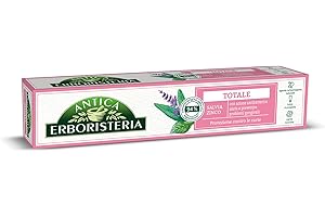 Antica Erboristeria - Dentifricio Totale con Azione Antibatterica, Previene Problemi Gengivali, Protezione contro le Carie, Gusto Salvia e Zinco - 75 ml