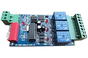NUTBRO 3 Channel 5A DMX512 Controlled Relay Switch Kit DIY Converter DMX Dimmer Relay