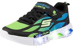Skechers Chłopcy Flex-Glow Dezlom Buty Sportowe, Wielokolorowy, 27 EU