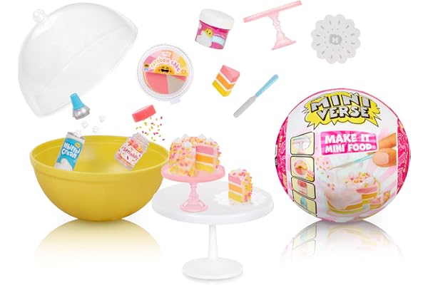MGA's Miniverse Make It Mini Food - Diner Series 3 - Minis à Collectionner dans Un Emballage Aveugle Mystère - Jeu en Résine DIY - Réplique d’Aliments, Non Comestible - Collectionneurs et + de 8 Ans
