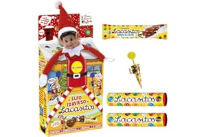 ICHUCHES Surtido de Chocolates La Casa Elfo Travieso – Bombones y chocolatinas surtidas – Golosinas navideñas para regalar o compartir – sin gluten