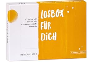 Herzmeister Losbox für Dich - 50 Lose mit Ideen für unvergessliche Momente I Wundervolle Geschenkidee für Freundin, Kollegin, Mama oder Partnerin I Auch als Dankeschön oder Geschenk zum Geburtstag