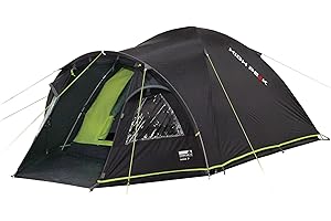 High Peak Talos 3 Tienda, Rosa (Antracita) / Verde, 330 x 190 x 120/104 cm