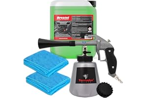 Kit de nettoyage pour voiture Tornador Black Z-020RS modèle 2019, avec technologie à ressort, détergent pour le cuir, tissu, tapis, toit