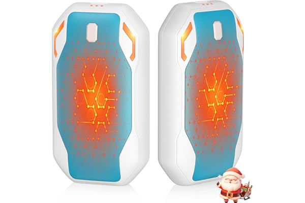 PHEJIE 2 Packs Calentador de Manos Recargable, Reutilizable Electrico Calienta Manos, Portátil de Bolsillo Calor con 3 Modos 40-55°C para Deportes al Aire Libre, Camping, Senderismo