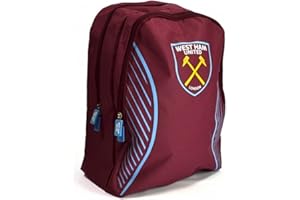 WEST HAM UNITED West Ham FC Official Football Swerve Backpack/Rucksack (One Size) (Claret/Blue)