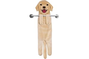 AGRIMONY Regali Divertenti Asciugamano Cane, Natale Decorazioni Asciugamani Cucina Bagno, Cani Gadget Utili Originali, Idee Regalo Oggetti per La Casa Nuova, Regalo Compleanno per Donna Mamma Amanti dei Cani