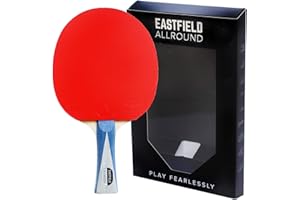 Eastfield Allround Professional Table Tennis Bat - Beginner & Intermediate Ping Pong Racket, ITTF Approved Spin Rubber, 7-Ply Wood Blade, Premium Competition Paddle