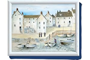 Creative Tops Premium Bandeja Cojín de Regazo, Diseno Cornish Harbour